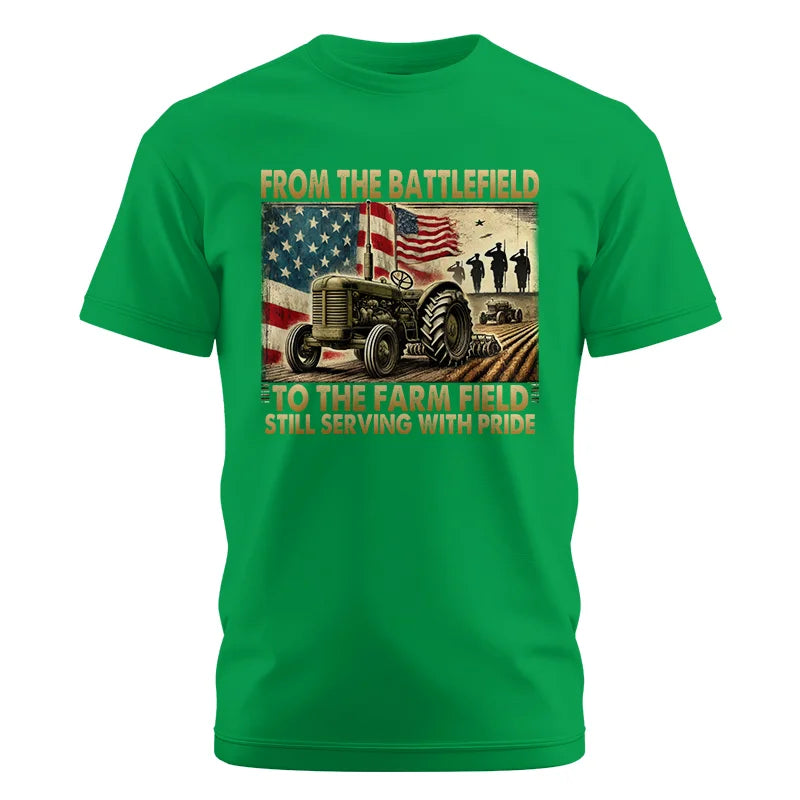 Veteran Farmer From The Battlefield To The Farm Field 1 - Unisex Cotton Crew Tee