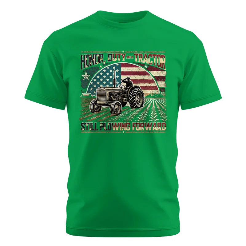 Veteran Farmer Honor Duty And A Tractor 1 - Unisex Cotton Crew Tee