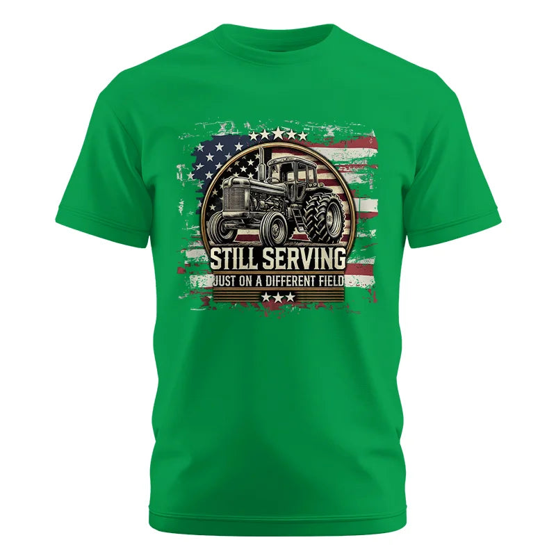 Veteran Farmer Still Serving 1 - Unisex Cotton Crew Tee