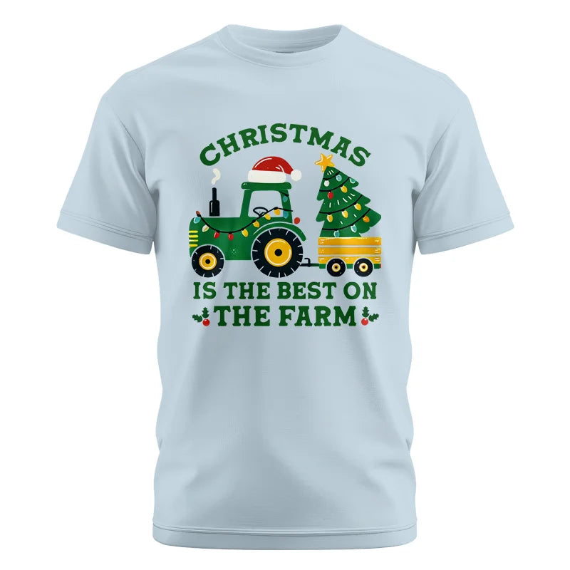 Christmas Is The Best On The Farm - Unisex Cotton Crew Tee