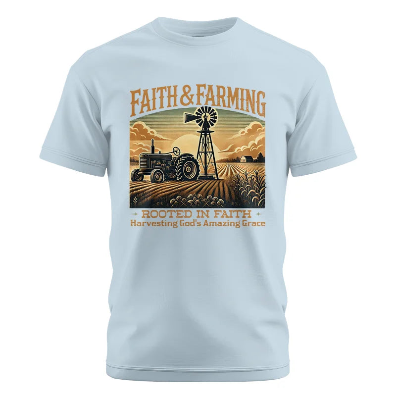 Faith And Farming 3 - Unisex Cotton Crew Tee