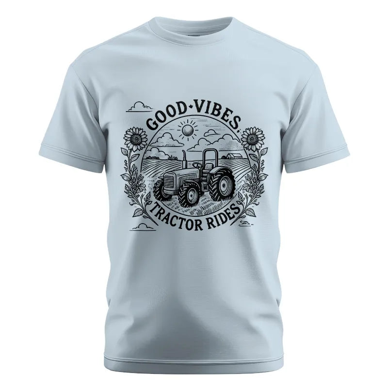 Good Vibes Tractor Rides - Unisex Cotton Crew Tee