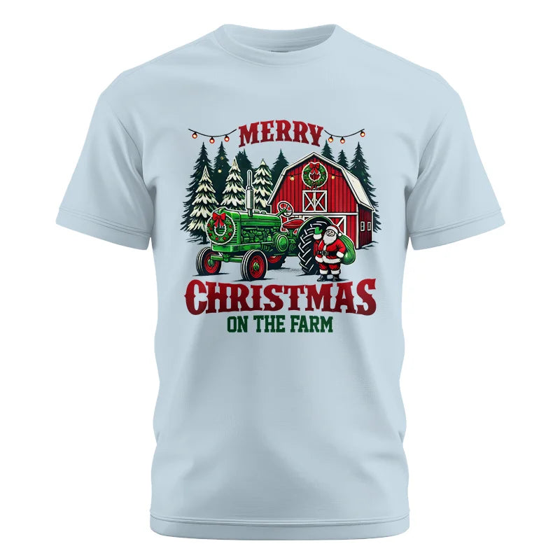 Merry Christmas On The Farm 3 - Unisex Cotton Crew Tee