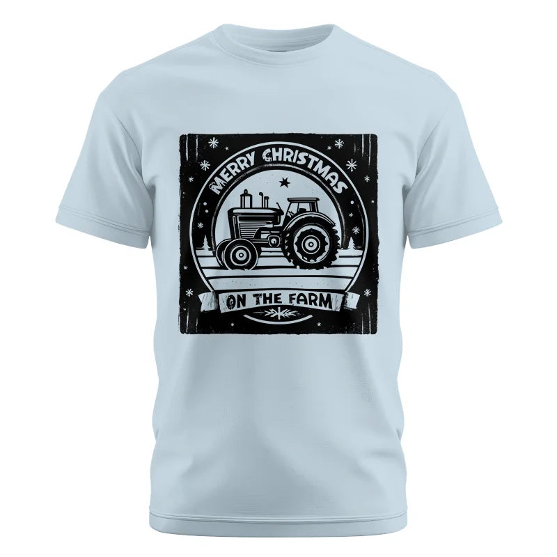 Merry Chritmas On The Farm 5 - Unisex Cotton Crew Tee