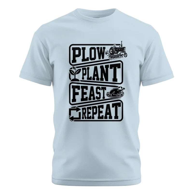 Image of Plow Plant Feast Repeat 1 - Unisex Cotton Crew Tee