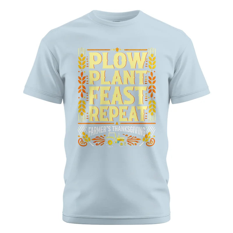 Image of Plow Plant Feast Repeat - Unisex Cotton Crew Tee