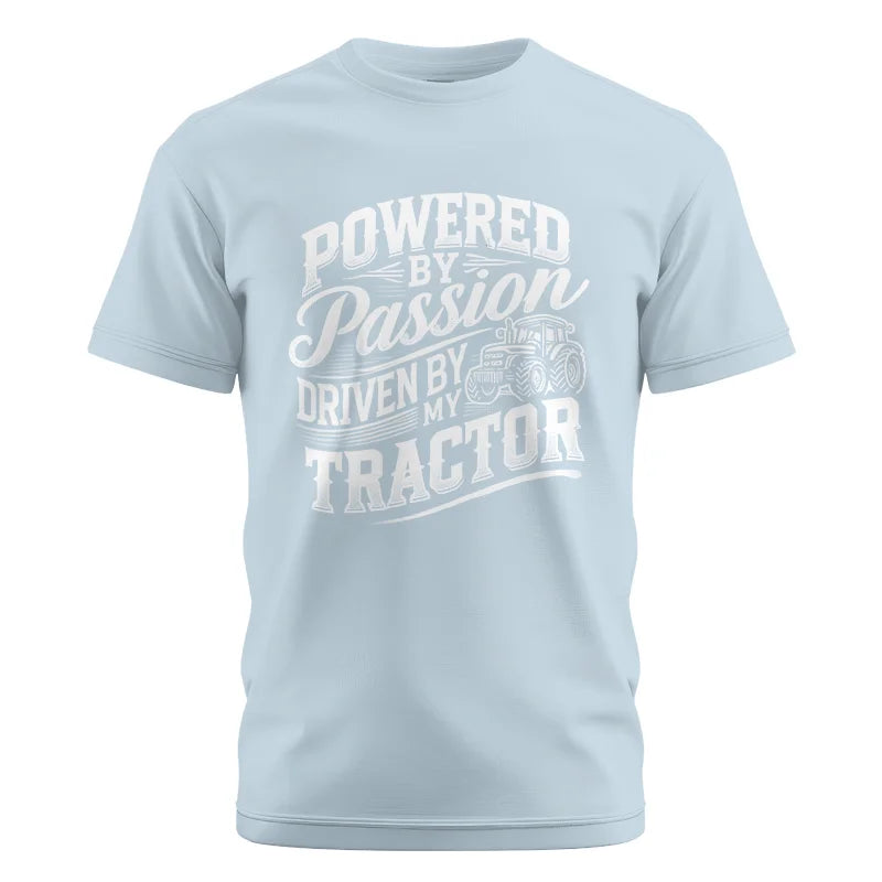 Image of Powered By Passion Driven By My Tractor 2 - Unisex Cotton Crew Tee