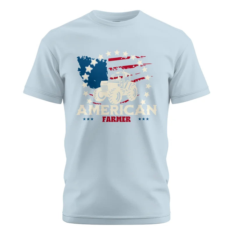 Image of Proud To Be An American Farmer Citizen Veteran - Unisex Cotton Crew Tee