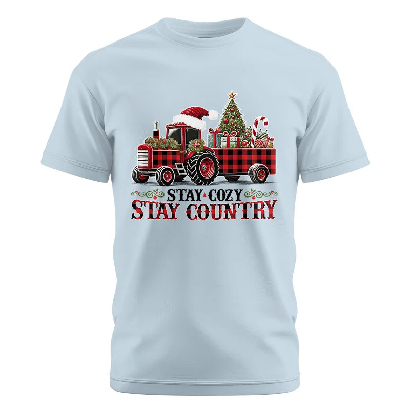 Image of Stay Cozy Stay Country - Unisex Cotton Crew Tee