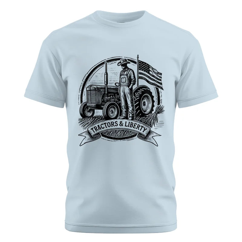 Image of Tractors And Liberty - Unisex Cotton Crew Tee