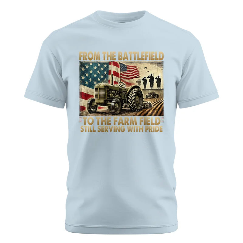 Veteran Farmer From The Battlefield To The Farm Field 1 - Unisex Cotton Crew Tee