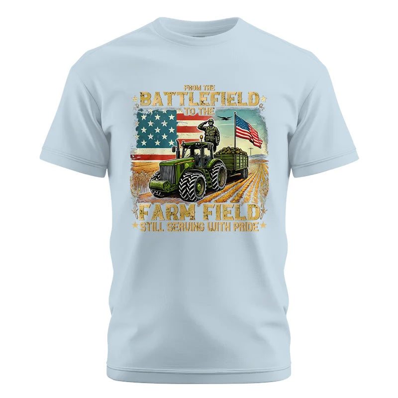 Veteran Farmer From The Battlefield To The Farm Field 2 - Unisex Cotton Crew Tee