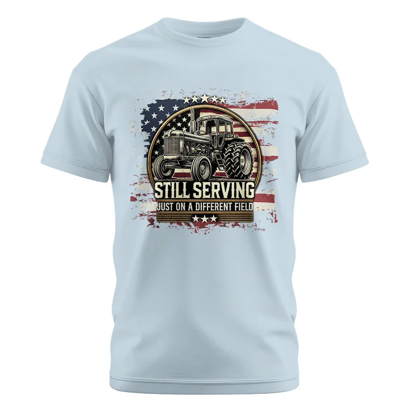 Veteran Farmer Still Serving 1 - Unisex Cotton Crew Tee