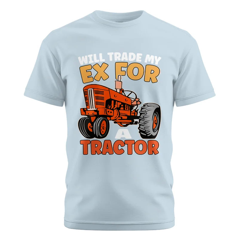 Image of Will Trade My Ex For Tractor - Unisex Cotton Crew Tee