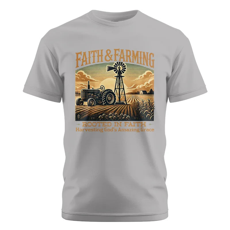 Faith And Farming 3 - Unisex Cotton Crew Tee