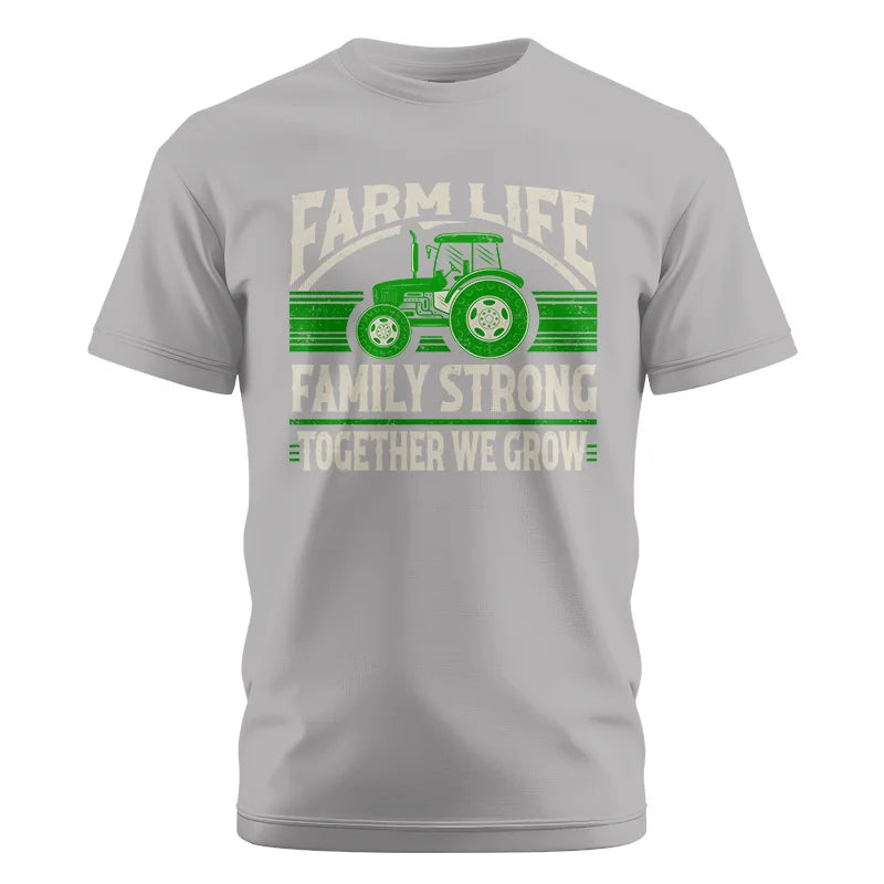 Image of Farm life Family Strong_Together We grow - Unisex Cotton Crew Tee