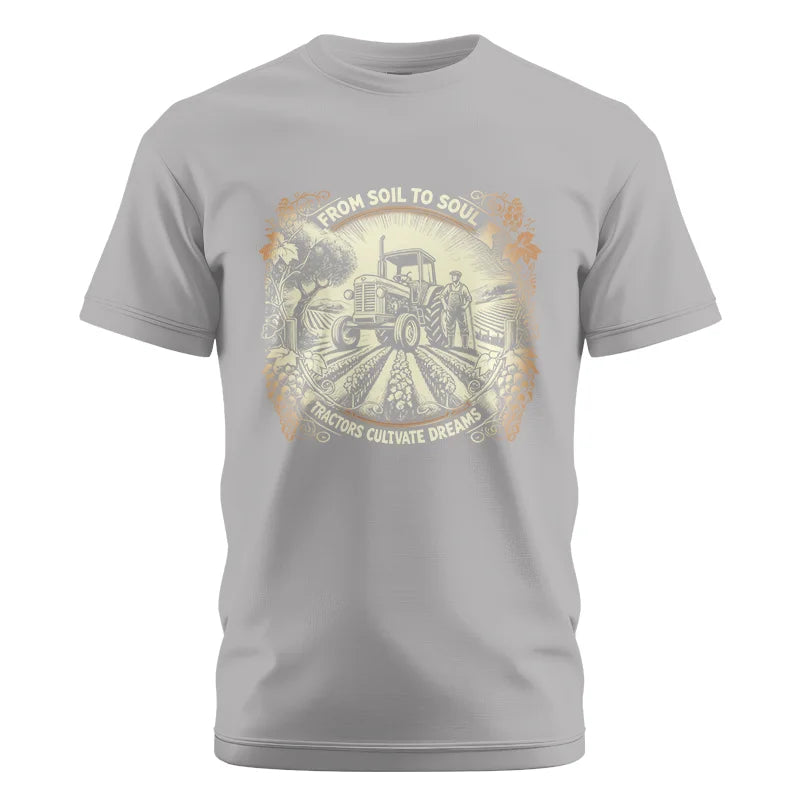 Image of From Soil To Soul_Tractors Cultivate Dreams 2 - Unisex Cotton Crew Tee