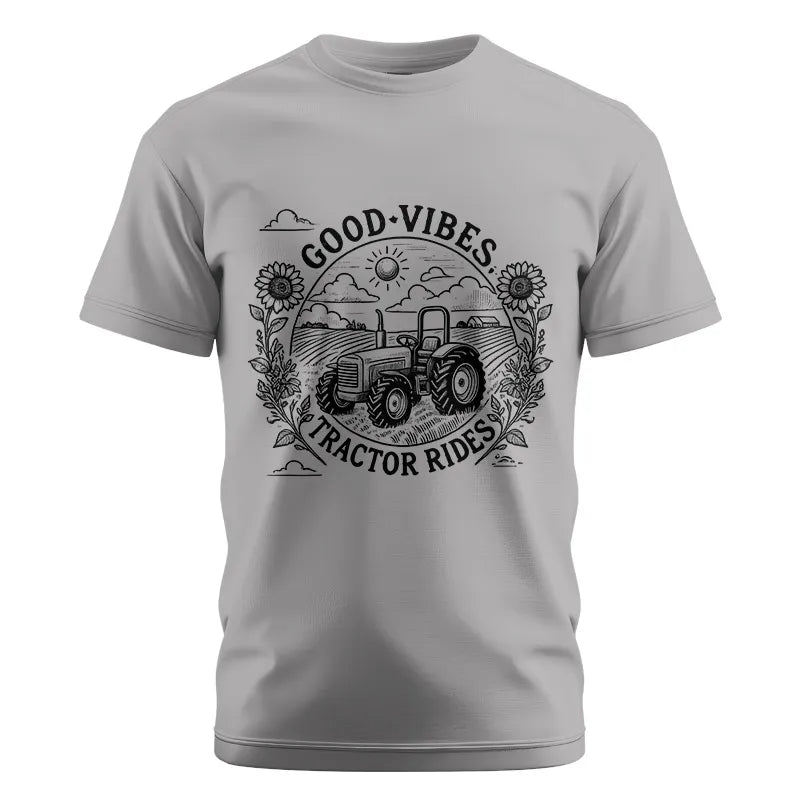 Image of Good Vibes Tractor Rides - Unisex Cotton Crew Tee