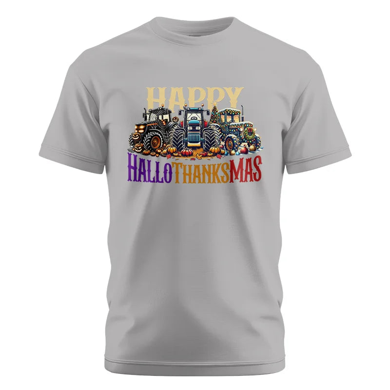 Happy HalloThanksMas - Unisex Cotton Crew Tee