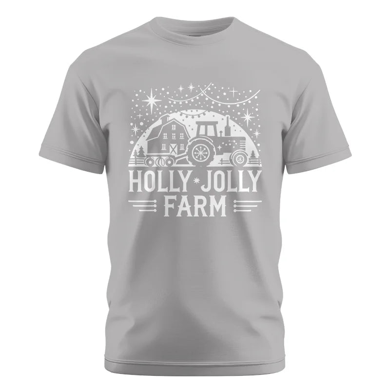 Holly Jolly Farm 2 - Unisex Cotton Crew Tee