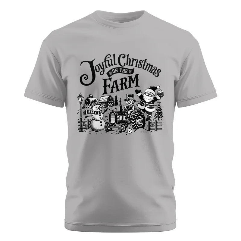 Joyful Christmas On The Farm 1 - Unisex Cotton Crew Tee