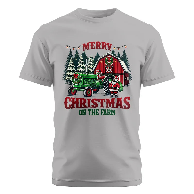 Merry Christmas On The Farm 3 - Unisex Cotton Crew Tee