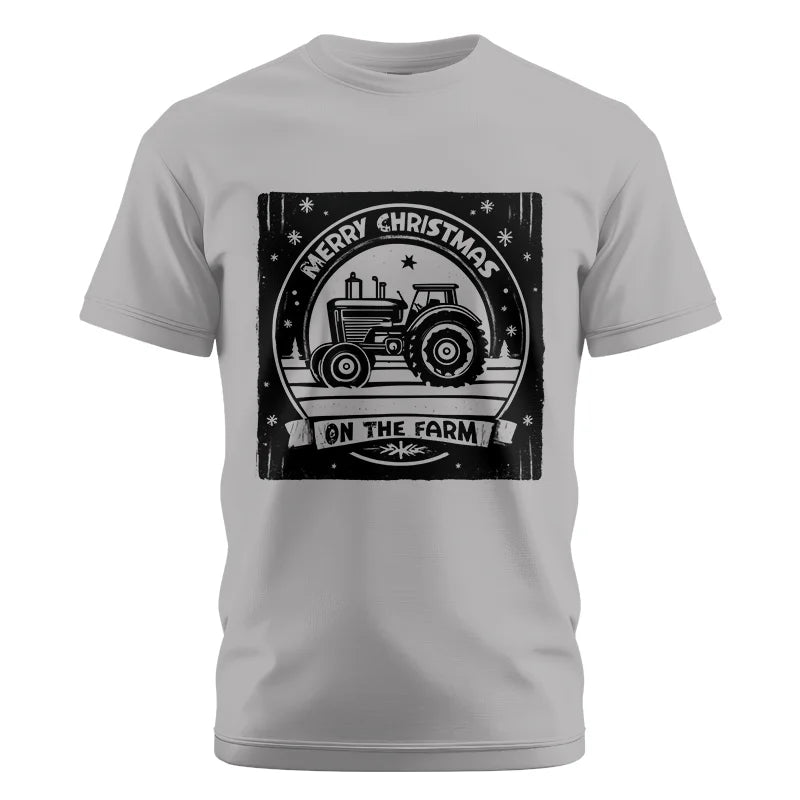 Merry Chritmas On The Farm 5 - Unisex Cotton Crew Tee