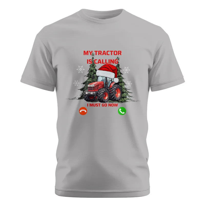 Image of My Tractor Is Calling 2 - Unisex Cotton Crew Tee