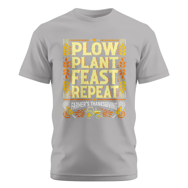 Image of Plow Plant Feast Repeat - Unisex Cotton Crew Tee