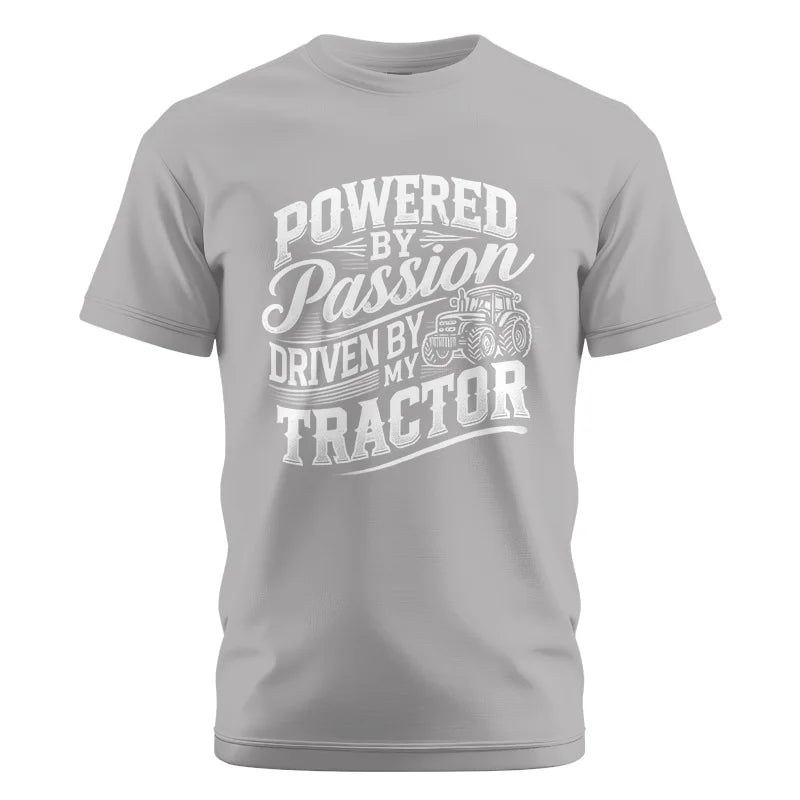 Powered By Passion Driven By My Tractor 2 - Unisex Cotton Crew Tee