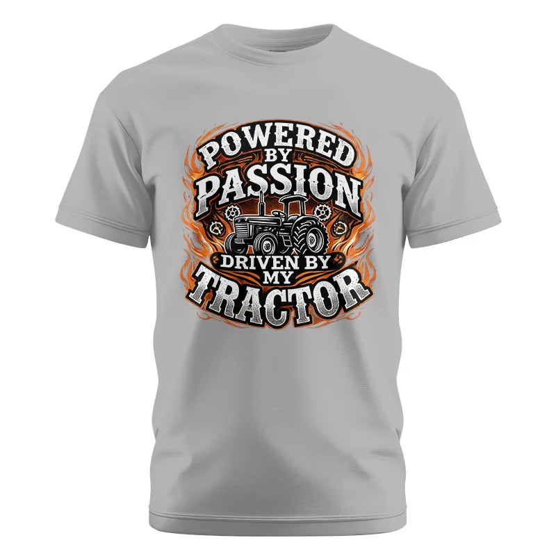 Image of Powered By Passion Driven By My Tractor 5 - Unisex Cotton Crew Tee