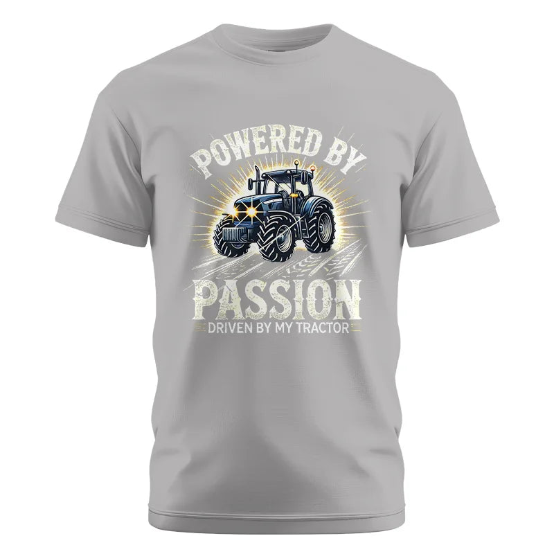 Powered By Passion Driven By My Tractor - Unisex Cotton Crew Tee