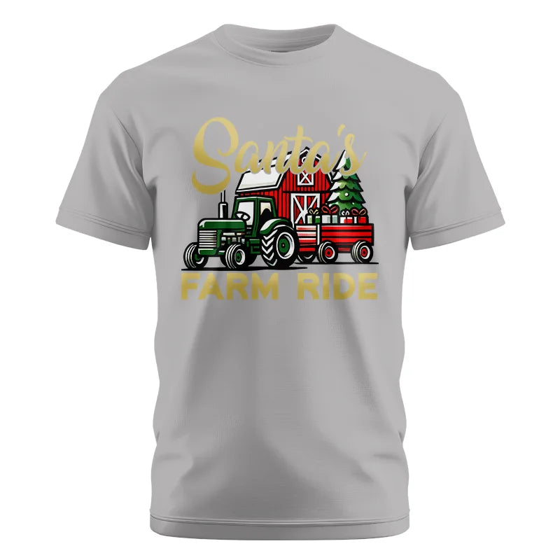 Santa's Farm Ride 2 - Unisex Cotton Crew Tee