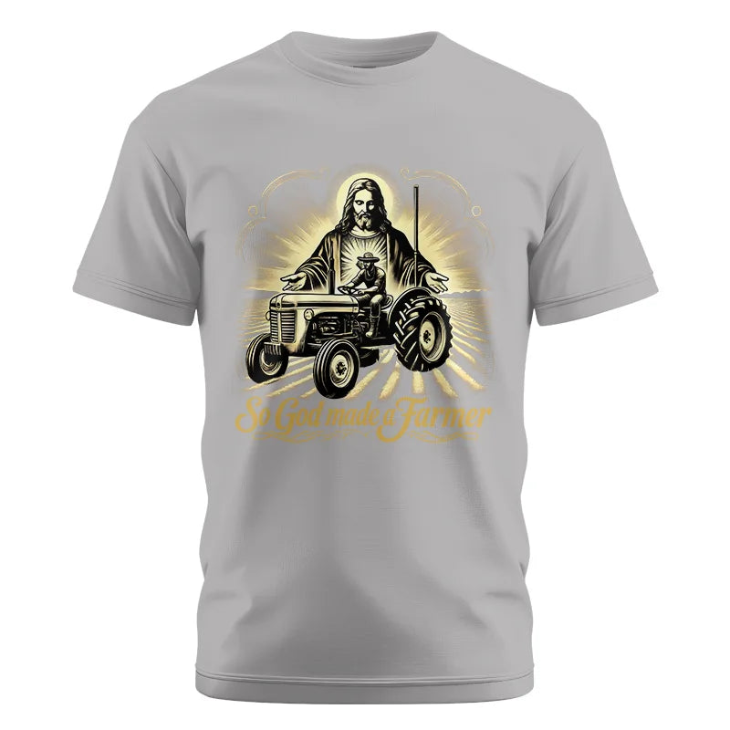 Image of So God Made A Farmer 2 - Unisex Cotton Crew Tee