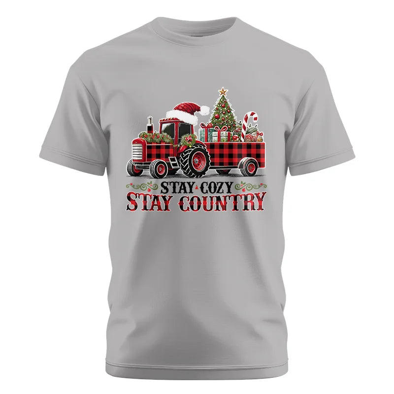 Image of Stay Cozy Stay Country - Unisex Cotton Crew Tee