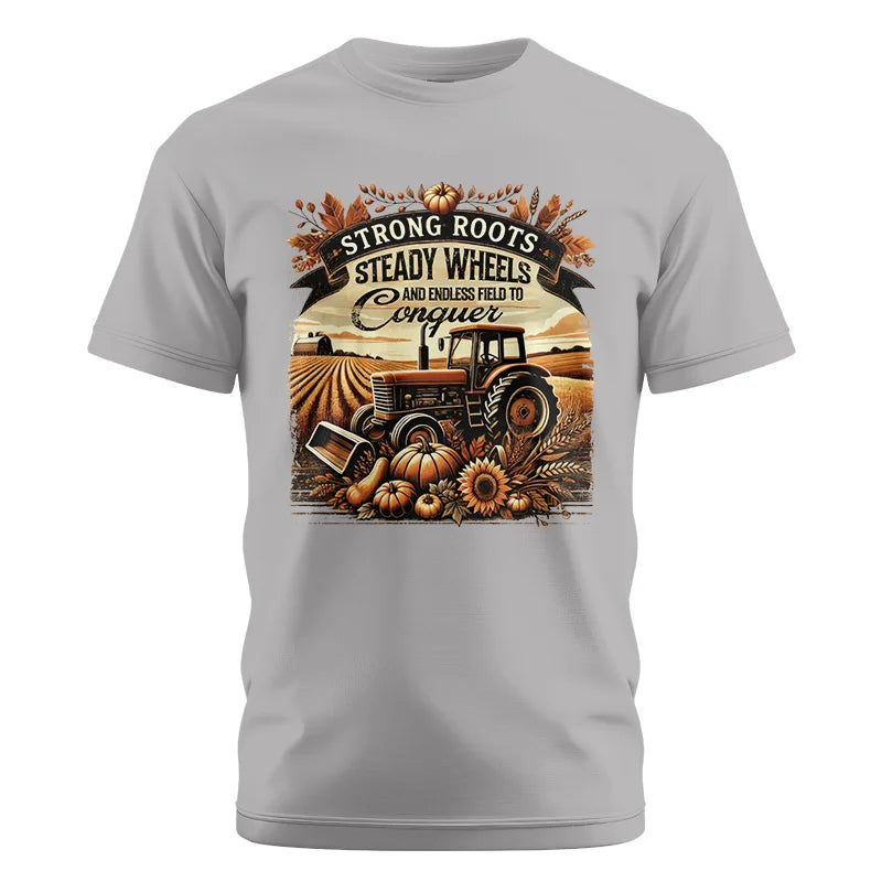 Image of Thanksgiving Farmer Endless Fields To Conquer 2 - Unisex Cotton Crew Tee