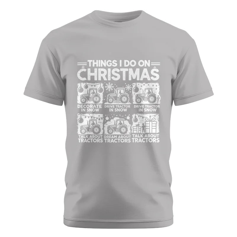 Things I Do On Christmas - Unisex Cotton Crew Tee