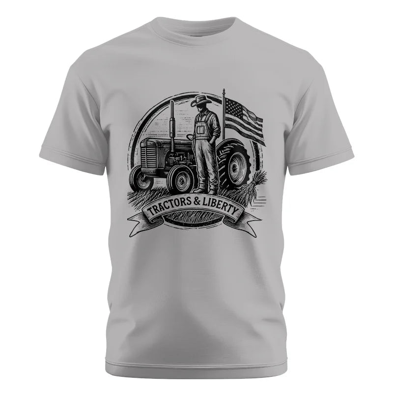 Image of Tractors And Liberty - Unisex Cotton Crew Tee