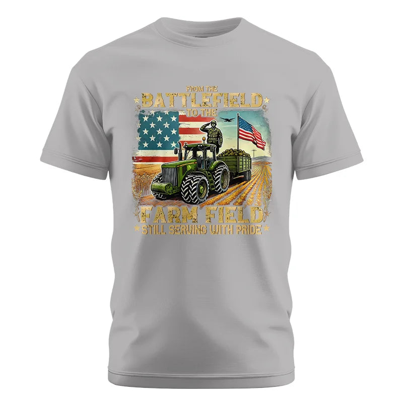 Veteran Farmer From The Battlefield To The Farm Field 2 - Unisex Cotton Crew Tee