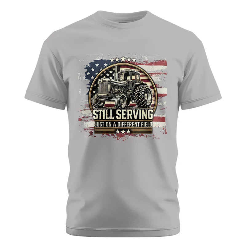 Veteran Farmer Still Serving 1 - Unisex Cotton Crew Tee