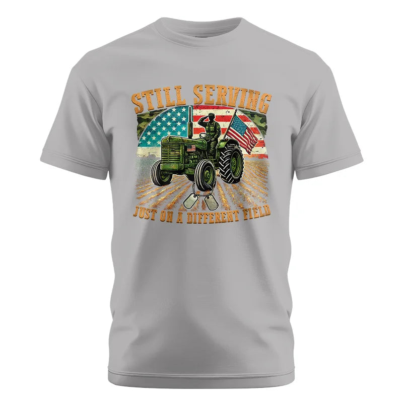 Veteran Farmer Still Serving 9 - Unisex Cotton Crew Tee