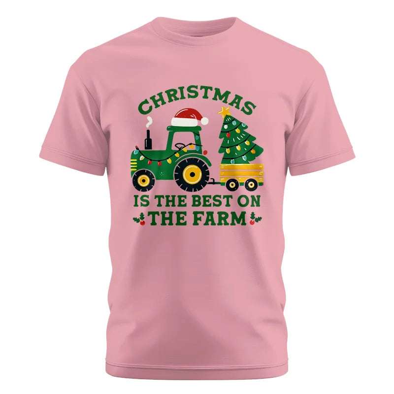 Image of Christmas Is The Best On The Farm - Unisex Cotton Crew Tee