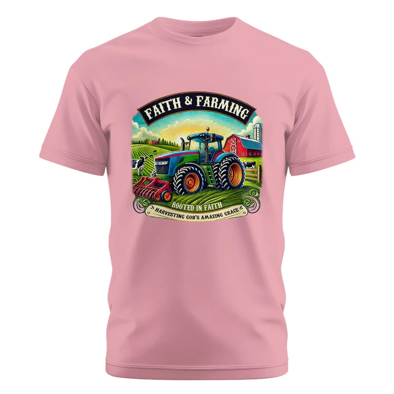 Image of Faith And Farming 2 - Unisex Cotton Crew Tee