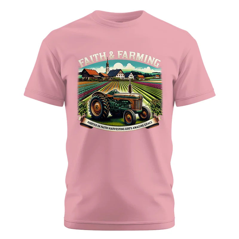 Image of Faith And Farming 4 - Unisex Cotton Crew Tee