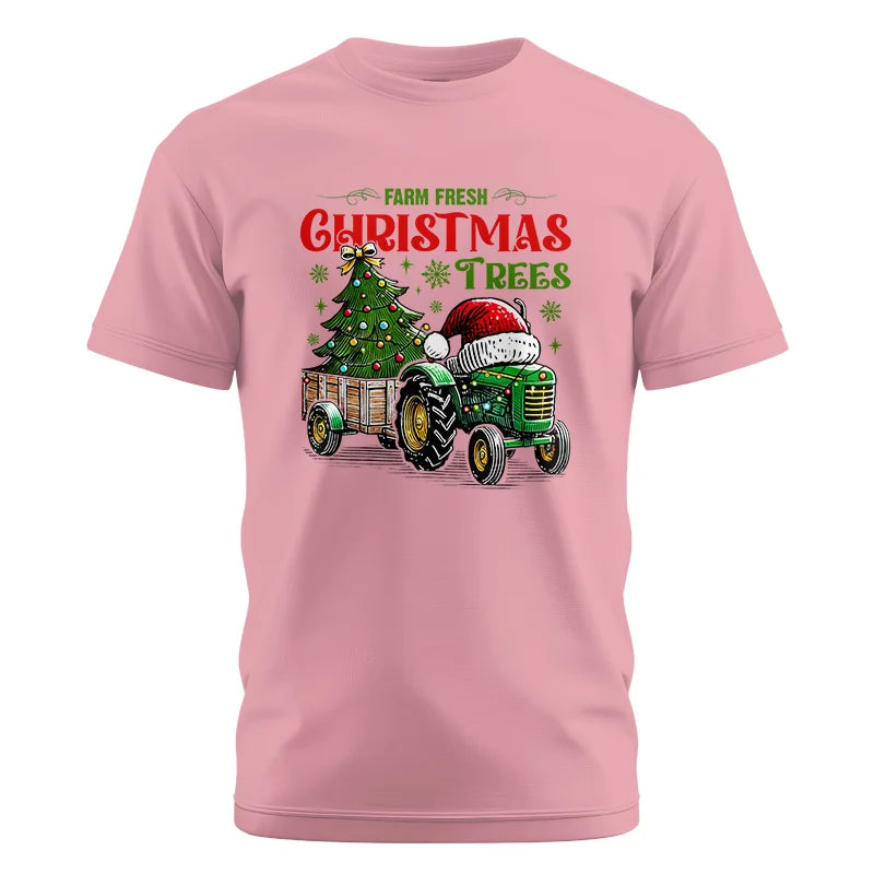 Image of Farm Fresh Christmas Trees - Unisex Cotton Crew Tee