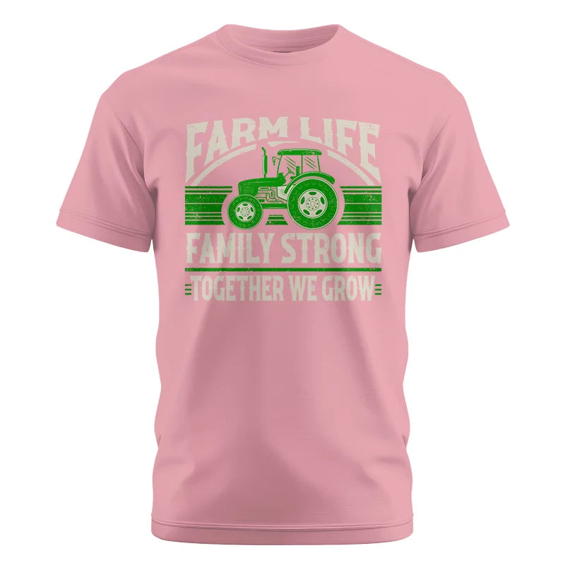 Farm life Family Strong_Together We grow - Unisex Cotton Crew Tee