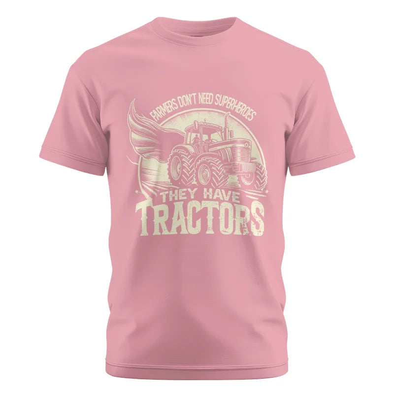 Image of Farmers Don’t Need Superheroes They Have Tractors - Unisex Cotton Crew Tee