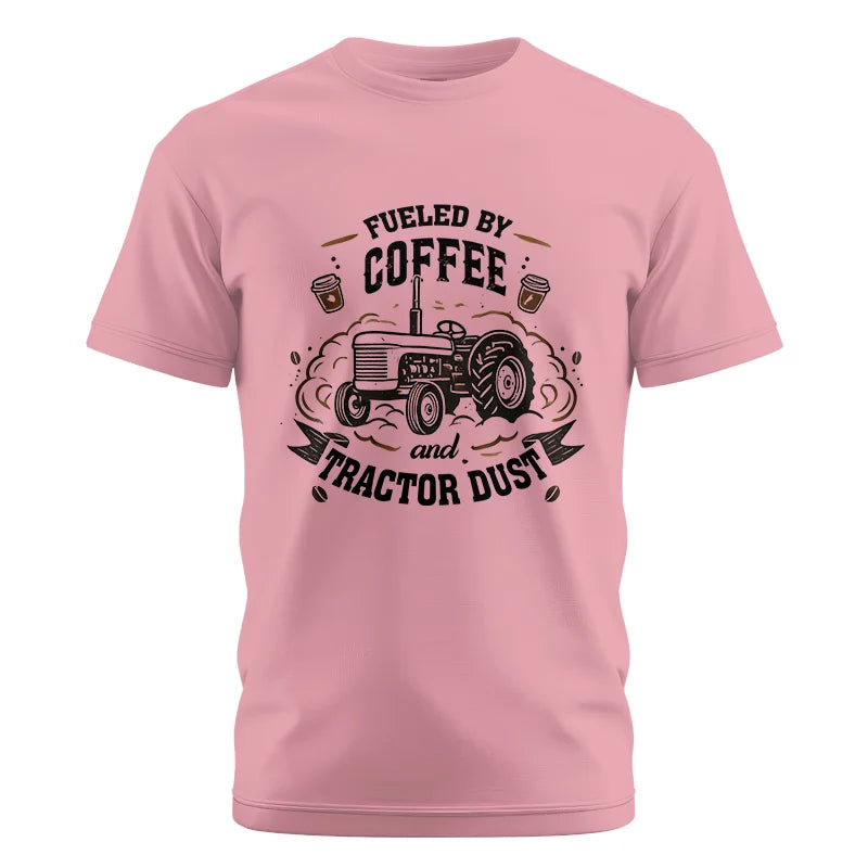 Fueled By Coffee And Tractor Dust - Unisex Cotton Crew Tee