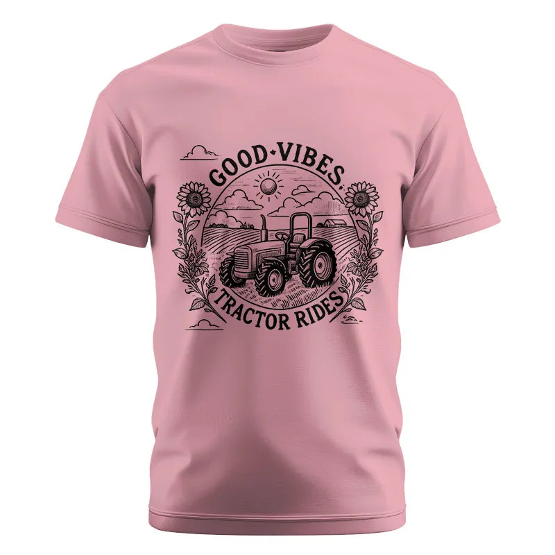 Good Vibes Tractor Rides - Unisex Cotton Crew Tee