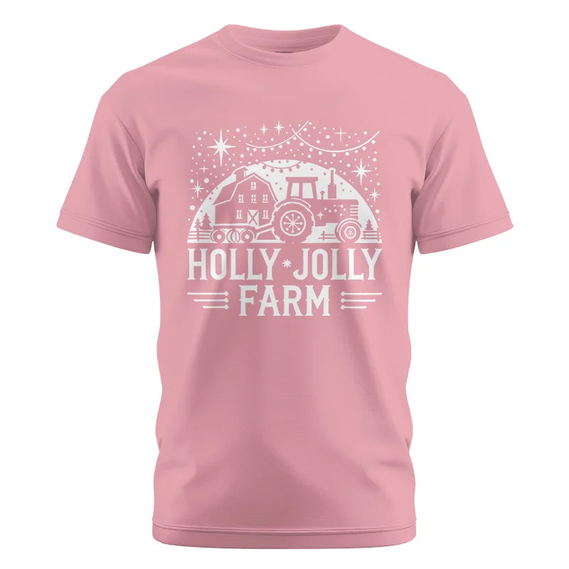 Image of Holly Jolly Farm 2 - Unisex Cotton Crew Tee